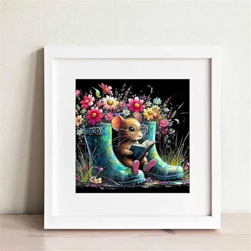 Umfarvt 5D Rattenpflanzen Diamond Painting Erwachsene,Diamond Painting Bilder für Anfänger,DIY Round Drill Voller Kristall Strass Kreuzstich Malen Nach Zahlen Kits für Zuhause Dekor 80x80cm von Umfarvt
