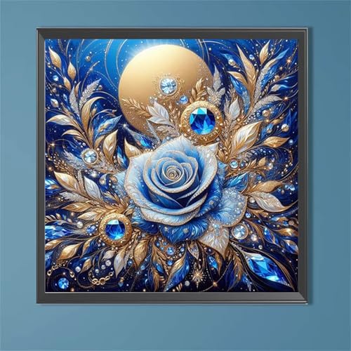 Umfarvt 5D Rose Lan Diamond Painting Kits for Adults Kids,DIY Square Full Drill Diamond Art Painting Kits,Canvas Embroidery diamond art Craft for Home Wall Decor 40x40cm von Umfarvt