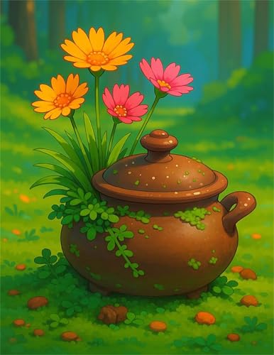 Umfarvt Diamond Painting Hölzer Keramik Blumen Set für Erwachsene DIY Square Strass 50x70cm,5D diamond painting bilder Diamant Kunst Malerei Stickerei Kreuzstich Set,Wohnzimmer Wanddeko Umfarvt Diamond Painting Hölzer Keramik Blumen Set für Erwachsene DIY Square Strass 50x70cm,5D diamond painting bilder Diamant Kunst Malerei Stickerei Kreuzstich Set,Wohnzimmer Wanddeko von Umfarvt