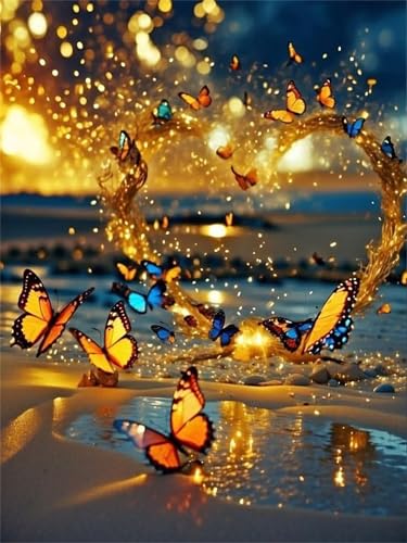 Umfarvt Schmetterling Wellen Sonne Diamond Painting Erwachsene set DIY Round Vollbohrer 90x110cm,5D Diamant Painting Bilder für Erwachsene,Strass Stickerei Leinwand painting set,Wanddeko Geschenk Umfarvt Schmetterling Wellen Sonne Diamond Painting Erwachsene set DIY Round Vollbohrer 90x110cm,5D Diamant Painting Bilder für Erwachsene,Strass Stickerei Leinwand painting set,Wanddeko Geschenk von Umfarvt