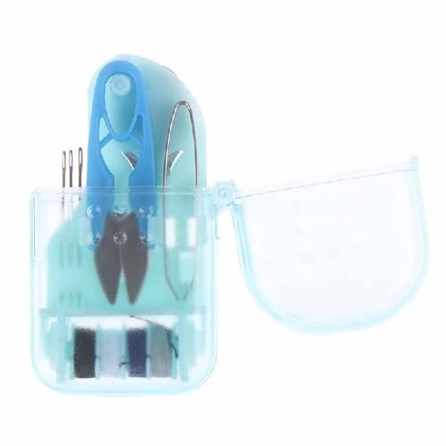 Nähset, Blaues Reise-Nähset, Mini-Nähset für Zuhause, Reisen & Notfälle Gefüllt mit Flick- und Nähnadeln, Schere, Nadeln, Fäden, 12 Komponenten Nähset, Blaues Reise-Nähset, Mini-Nähset für Zuhause, Reisen & Notfälle Gefüllt mit Flick- und Nähnadeln, Schere, Nadeln, Fäden, 12 Komponenten von Umiin