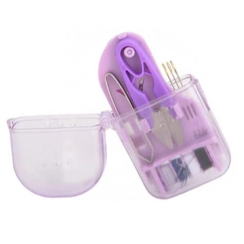 Nähset, Violett, Reise-Nähset, Mini-Nähset für Zuhause, Reisen und Notfall, gefüllt mit Reparatur- und Nähnadeln, Schere, Nadeln, Fäden, 12 Komponenten Nähset, Violett, Reise-Nähset, Mini-Nähset für Zuhause, Reisen und Notfall, gefüllt mit Reparatur- und Nähnadeln, Schere, Nadeln, Fäden, 12 Komponenten von Umiin
