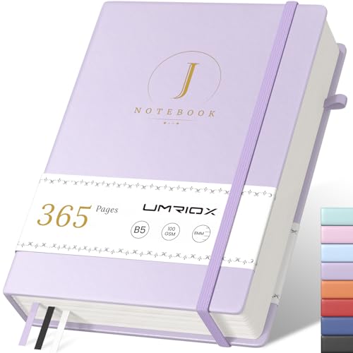 Umriox 365 Seiten Dickes Journal Tagebuch, Hardcover Leder Notizbuch B5 liniert mit 100gsm Papier,College Ruled Journal Notebook für Tägliches Arbeitstagebuchfür,17.8 x 25.5cm-Lila Umriox 365 Seiten Dickes Journal Tagebuch, Hardcover Leder Notizbuch B5 liniert mit 100gsm Papier,College Ruled Journal Notebook für Tägliches Arbeitstagebuchfür,17.8 x 25.5cm-Lila von Umriox