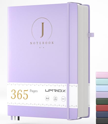 Umriox 365 Seiten Notizbuch A4 liniert,Journal Hardcover Leder Notizblock Tagebuch 100gsm dickem Papier,32 perforierten Seiten für Tägliches Arbeitstagebuchfür,21.5 x 28cm-Lila Umriox 365 Seiten Notizbuch A4 liniert,Journal Hardcover Leder Notizblock Tagebuch 100gsm dickem Papier,32 perforierten Seiten für Tägliches Arbeitstagebuchfür,21.5 x 28cm-Lila von Umriox