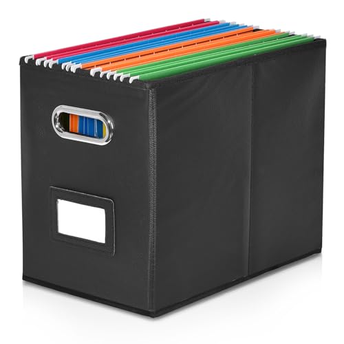 Umtiti A4-Größe Datei Organizer Box (Ordner nicht enthalten). Datei Ordner Lagerung, dauerhafter hängender deckelloser Datei-Kasten für Büro/Dekor/Haus.BK-XS-DE von Umtiti
