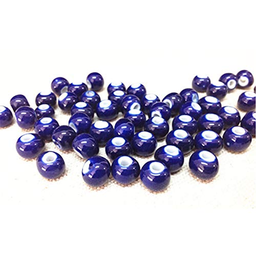 6 mm Keramik-Perlen für DIY Schmuckherstellung, Königsblau, Perlen für Armband oder Halskette, 100 Stück von Un-brand