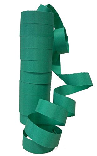 1 Stange Luftschlangen, Nicht farbecht, Uni-Farben - grün, Lollipop® von Unbekannt