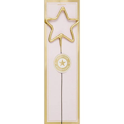1 Wunderkerze Stern Gold Goldstück rosa Wondercandle Classic 1 Wunderkerze Stern Gold Goldstück rosa Wondercandle Classic von Unbekannt