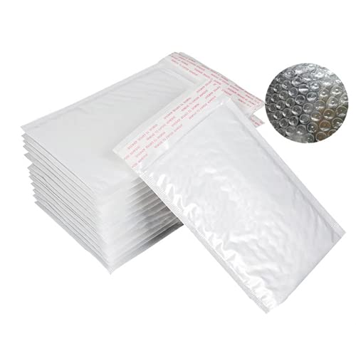 Unbekannt 10 Stück/Packung, 110 x 130 mm, Luftpolstertaschen, Weiß, Perle, Selbstklebend, 10 x 110 x 130 mm, Rechteckig, Versandtaschen Unbekannt 10 Stück/Packung, 110 x 130 mm, Luftpolstertaschen, Weiß, Perle, Selbstklebend, 10 x 110 x 130 mm, Rechteckig, Versandtaschen von Unbekannt