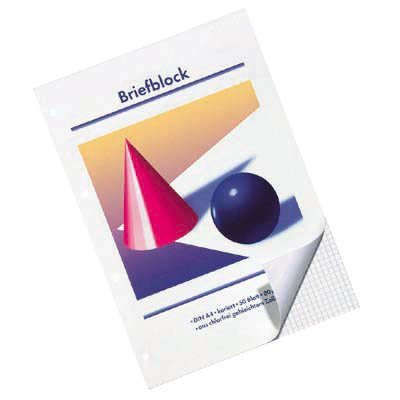 10 Stück Briefblöcke / DIN A4 / kariert / 80 g/m² / 50 Blatt / gelocht 10 Stück Briefblöcke / DIN A4 / kariert / 80 g/m² / 50 Blatt / gelocht von Unbekannt