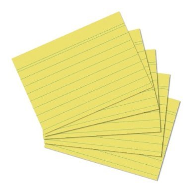 1000 Karteikarten in A6 gelb liniert von Herlitz [Sparpaket] von Unbekannt