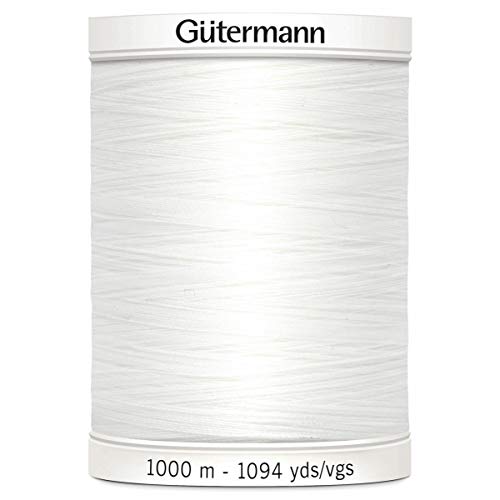 1000 m Gütermann Mara No. 100 Allesnäher Nähfaden 100% Polyester (800) von Gütermann