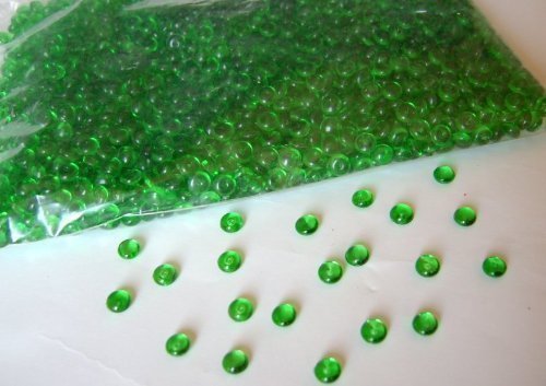 1500 STK Tautropfen dunkelgrün grün maigrün Raindrops Acryl Kristalltau Tischdeko Hochzeit Tropfen Regentau Streudeko Dekokugeln Festschmuck Festdekoration Hochzeitsdeko von Unbekannt