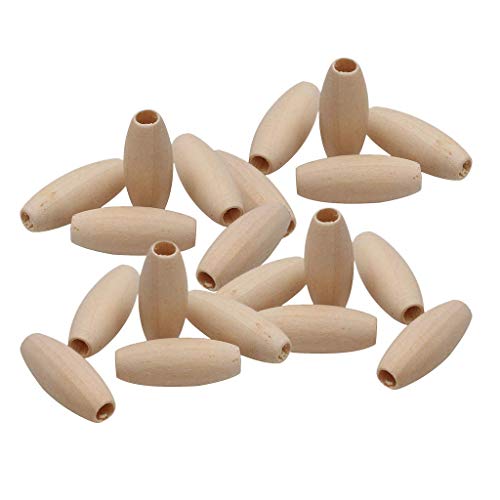 20 Stück 25 x 10 mm lang oval aus Holz Abstandshalter Holzperlen aus Naturholz Handwerk zum Basteln Herstellung von Schmuck Anhänger 20 Stück 25 x 10 mm lang oval aus Holz Abstandshalter Holzperlen aus Naturholz Handwerk zum Basteln Herstellung von Schmuck Anhänger von Unbekannt