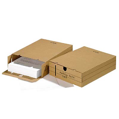 25 Archivboxen 8 cm braun / 24,4 x 32,1 x 8,5 cm von Unbekannt