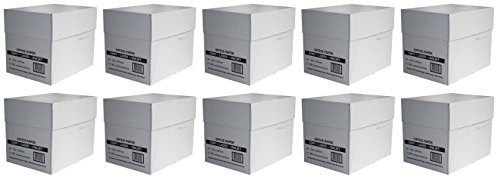 No Name 25.000 Blatt Profi Business economy Pack 10 Karton mit je 2.500 Seiten A4 80g/m² Weiß Kopier- & Druckerpapier für Laser- & Tintenstrahldrucker, Kopier und Fax von No Name