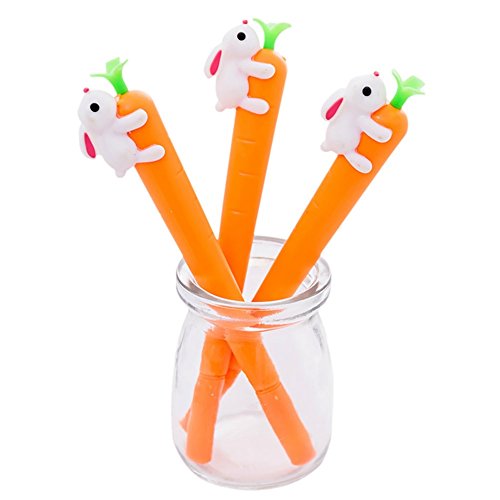 3 Stück Gel-Stift Karotte Kaninchen Form Roller Kugelschreiber Tinte Schwarz Gelstift Studenten Büro Stationär 15,5 cm kostengünstig und langlebig 3 Stück Gel-Stift Karotte Kaninchen Form Roller Kugelschreiber Tinte Schwarz Gelstift Studenten Büro Stationär 15,5 cm kostengünstig und langlebig von Unbekannt