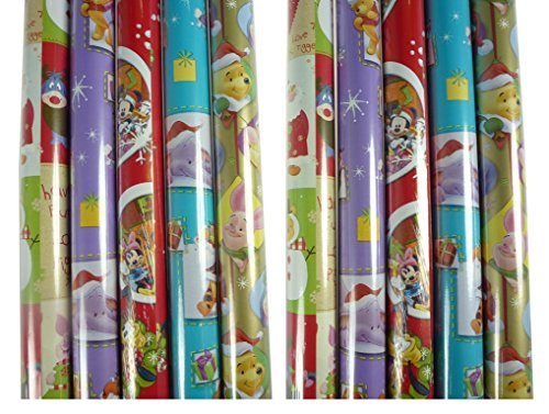 5 Rollen DISNEY Weihnachts Geschenkpapier, 200 x 70 cm, Weihnachten von Unbekannt