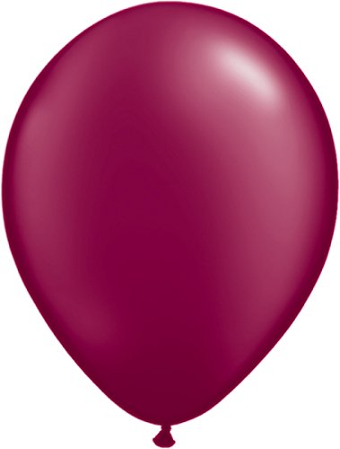 50 MINI Metallic Ballons bordeaux weinrot, ca. 13 cm von Unbekannt