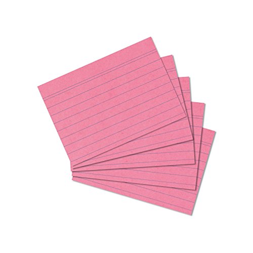 500 Karteikarten in A6 rosa liniert von Herlitz [Sparpaket] von Unbekannt