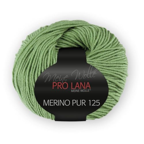 50g Pro Lana Merino Pur 125 - grün von Unbekannt