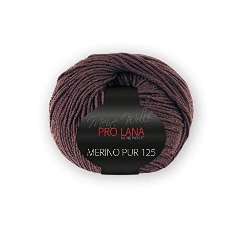 50g Pro Lana Merino Pur 125 - kaffeebraun von Unbekannt