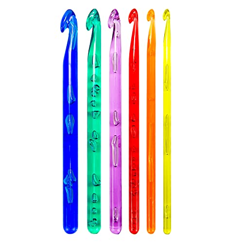 6 x Häkelnadeln Stärken 5, 6, 7, 8, 9, 10 mm haken umhäkeln 6 x Häkelnadeln Stärken 5, 6, 7, 8, 9, 10 mm haken umhäkeln von Unbekannt
