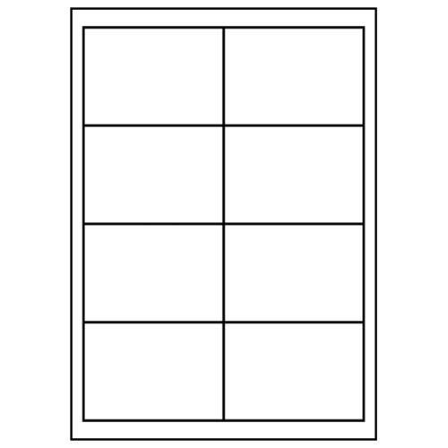 800 ETIKETTEN 96,5 X 67,7 MM WEISS, KOMPATIBEL ZWECKFORM 3660 von Unbekannt