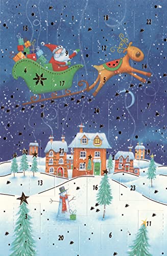 Adventskalender-Grußkarte 5 Stück Tannenbaum Weihnachten Doppelkarte Winter Weihnachtszeit Adventszeit von unbekannt
