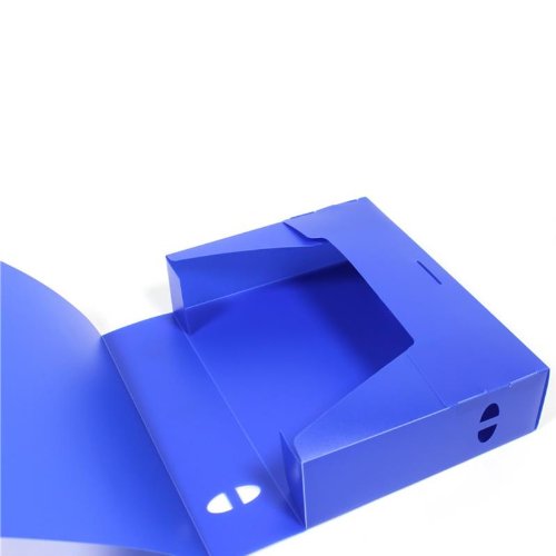 Archivbox Plaste A4 Mappe Sammelmappe Ablagebox Archivboxen 100mm blau (10 Stück) von Unbekannt