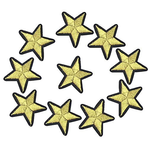 Aufnäher für Kleidung, Stickerei, selbstklebend, Stern, goldfarben, Denim, Kunst, Nähen, Jacken, Kleidung, Hüte, Rucksäcke, Cool Partten, 4 x 4 cm, 10 Stück, hohe Qualität Aufnäher für Kleidung, Stickerei, selbstklebend, Stern, goldfarben, Denim, Kunst, Nähen, Jacken, Kleidung, Hüte, Rucksäcke, Cool Partten, 4 x 4 cm, 10 Stück, hohe Qualität von Unbekannt