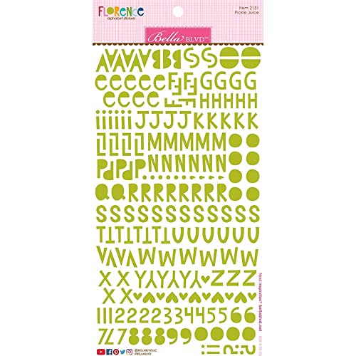 Bella Blvd Alphabet-Aufkleber JUI, Pickle Juice von Doodlebug