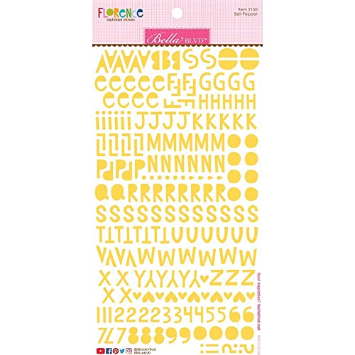 Bella Blvd BB2150 Stickers Bell PEPPR Alphabet-Aufkleber mit Glöckchen-Motiv, Glockenpfeffer von Unbekannt