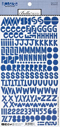 Bella Blvd Blueberry Alphabet-Aufkleber. Bella Blvd Blueberry Alphabet-Aufkleber. von Doodlebug