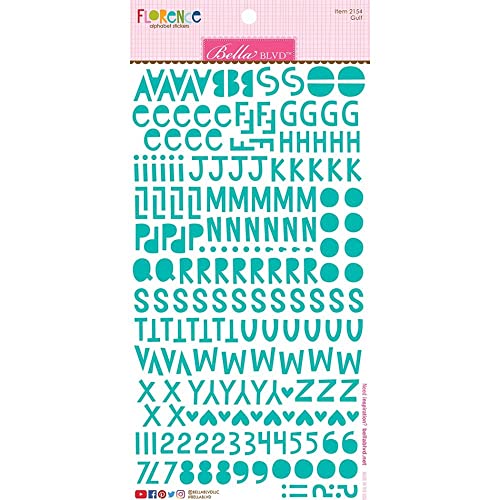 Bella Blvd Gulf Alphabet Aufkleber Bella Blvd Gulf Alphabet Aufkleber von Doodlebug