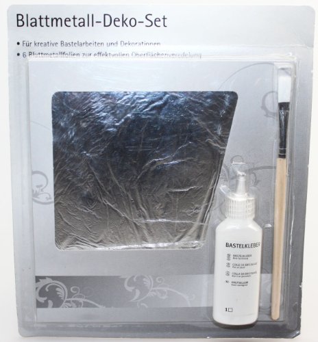 Blattmetall-Deko-Set 6 Blattmetallfolien zur effektvollen Oberflächenveredelung von Unbekannt