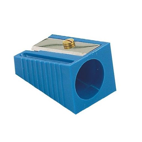 Bleistiftspitzer aus Kunststoff, für große Bleistifte, Durchmesser 17 mm, blau Bleistiftspitzer aus Kunststoff, für große Bleistifte, Durchmesser 17 mm, blau von Unbekannt