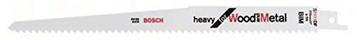 Bosch Professional 5 Stück Säbelsägeblatt S 1111 DF Heavy for Wood and Metal (Länge 225 mm, Zubehör Säbelsäge) von Unbekannt