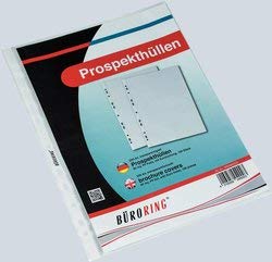 Büroring Prospekthülle, A4, 110my, PP-Folie, glasklar, oben offen Büroring Prospekthülle, A4, 110my, PP-Folie, glasklar, oben offen von Unbekannt
