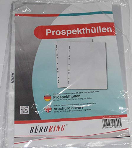 Büroring Prospekthülle A4 PP-Folie 60my genarbt Büroring Prospekthülle A4 PP-Folie 60my genarbt von Unbekannt