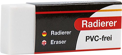 Büroring Radiergummi, weiß, 57 x 22 x 10mm von Unbekannt