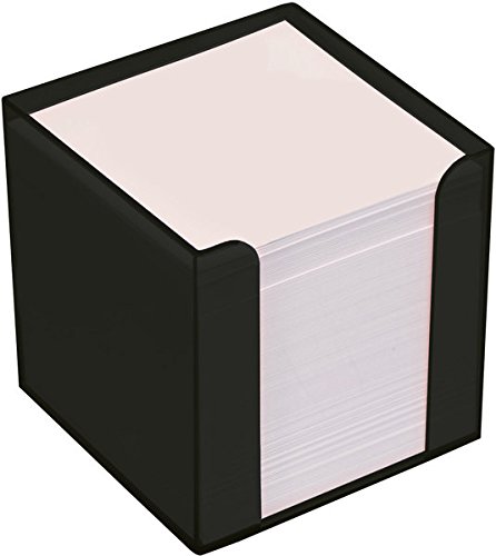 Büroring Zettelbox schwarz Kunststoff, 9x9x9cm, weißes Papier Büroring Zettelbox schwarz Kunststoff, 9x9x9cm, weißes Papier von Unbekannt
