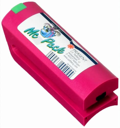 Präsent C.E. PATTBERG Ringelbandspleißer McPack pink zum Basteln, Dekorieren & Verpacken von Geschenken, zu jedem Anlass, für Ringelbänder bis zu 40 mm Breite geeignet von PRÄSENT