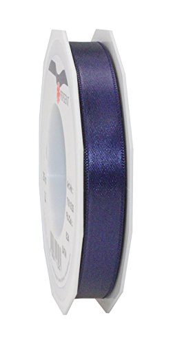 Präsent C.E. Pattberg Satin dunkelblau, 25 m Satinband zum Einpacken von Geschenken, 15 mm Breite, Geschenkband zum Dekorieren & Basteln, Dekoband, Anlass von PRÄSENT