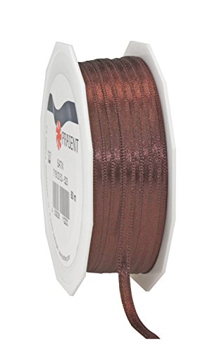 Präsent C.E. Pattberg Satin Espresso, 50 m Satinband zum Einpacken von Geschenken, 3 mm Breite, Geschenkband zum Dekorieren & Basteln, Dekoband, Anlass Präsent C.E. Pattberg Satin Espresso, 50 m Satinband zum Einpacken von Geschenken, 3 mm Breite, Geschenkband zum Dekorieren & Basteln, Dekoband, Anlass von PRÄSENT