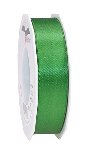 Präsent C.E. Pattberg Satin grün, 25 m Satinband zum Einpacken von Geschenken, 25 mm Breite, Geschenkband zum Dekorieren & Basteln, Dekoband, Anlass von PRÄSENT