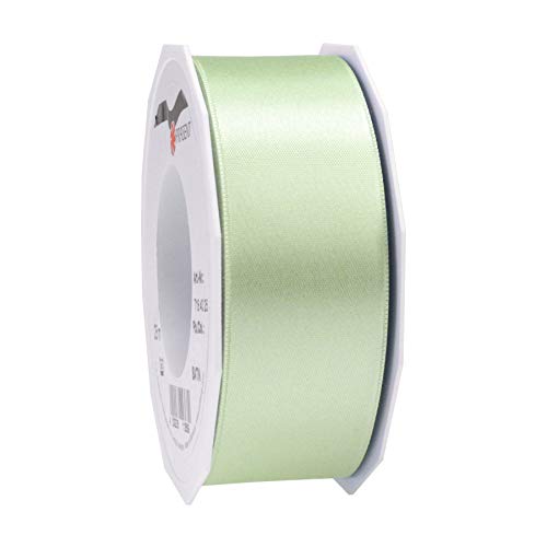 Präsent C.E. Pattberg Satin mintgrün, 25 m Satinband zum Einpacken von Geschenken, 40 mm Breite, Geschenkband zum Dekorieren & Basteln, Dekoband, Anlass von PRÄSENT