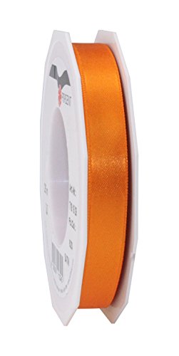 PRÄSENT C.E. Pattberg Satin orange, 25 m Satinband zum Einpacken von Geschenken, 15 mm Breite, Geschenkband zum Dekorieren & Basteln, Dekoband, Anlass von PRÄSENT