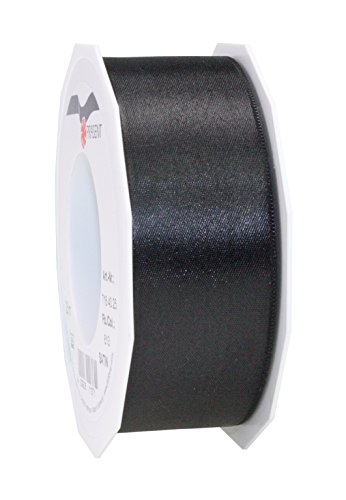 Präsent C.E. Pattberg Satin schwarz, 25 m Satinband zum Einpacken von Geschenken, 40 mm Breite, Geschenkband zum Dekorieren & Basteln, Dekoband, Anlass Präsent C.E. Pattberg Satin schwarz, 25 m Satinband zum Einpacken von Geschenken, 40 mm Breite, Geschenkband zum Dekorieren & Basteln, Dekoband, Anlass von Präsent