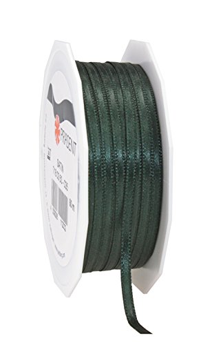 Präsent C.E. Pattberg Satin tannengrün, 50 m Satinband zum Einpacken von Geschenken, 3 mm Breite, Geschenkband zum Dekorieren & Basteln, Dekoband, Anlass Präsent C.E. Pattberg Satin tannengrün, 50 m Satinband zum Einpacken von Geschenken, 3 mm Breite, Geschenkband zum Dekorieren & Basteln, Dekoband, Anlass von PRÄSENT